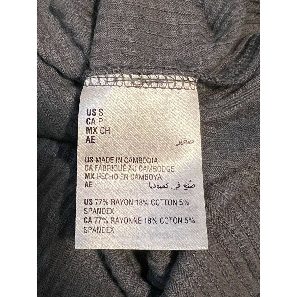 Jenni Cast Iron Gray Solid Ribbed Lounge Pajama Tank Top Small NWT - Picture 7 of 8